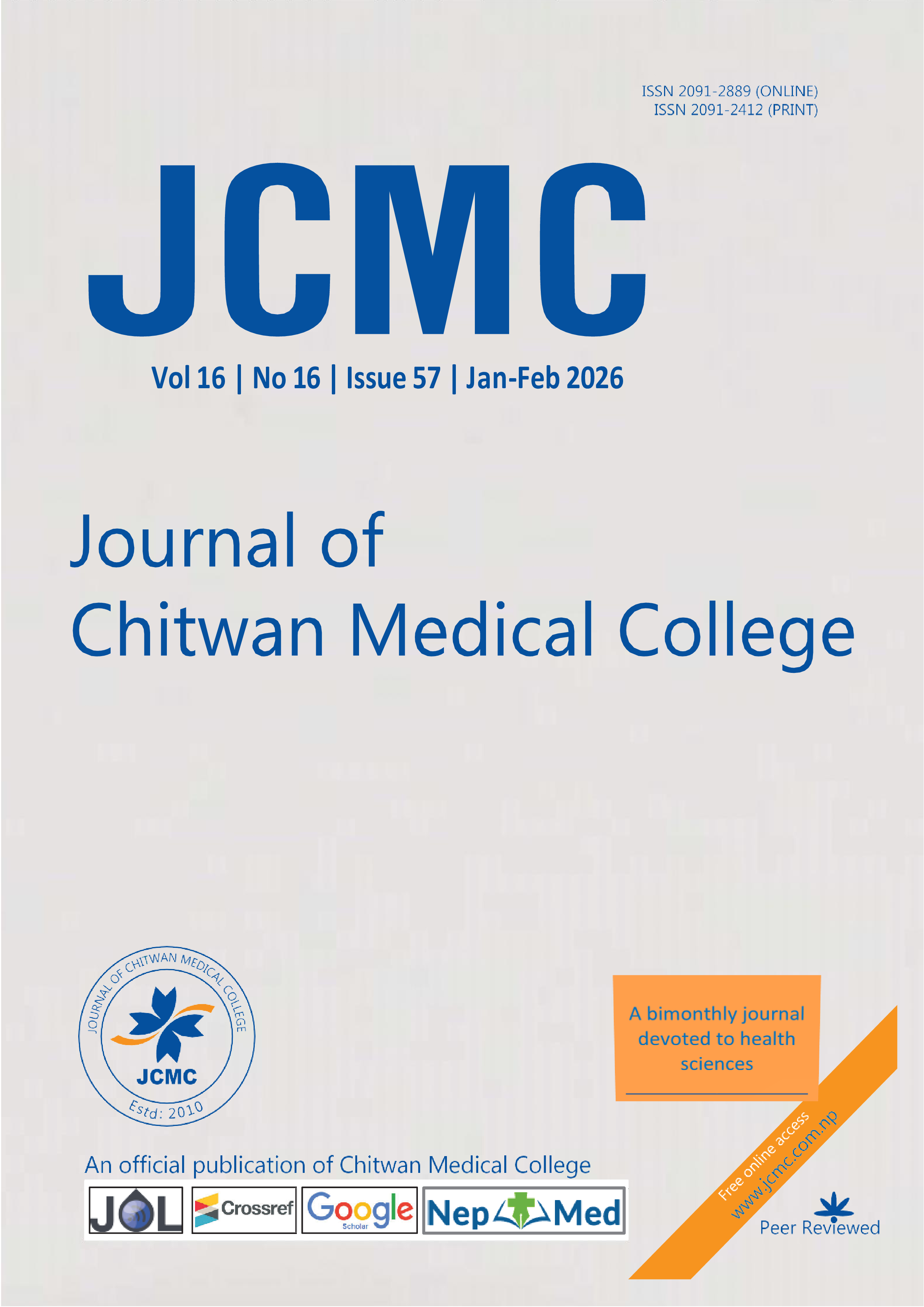 					View Vol. 16 No. 1 (2026): Issue 57 | Jan-Feb
				
