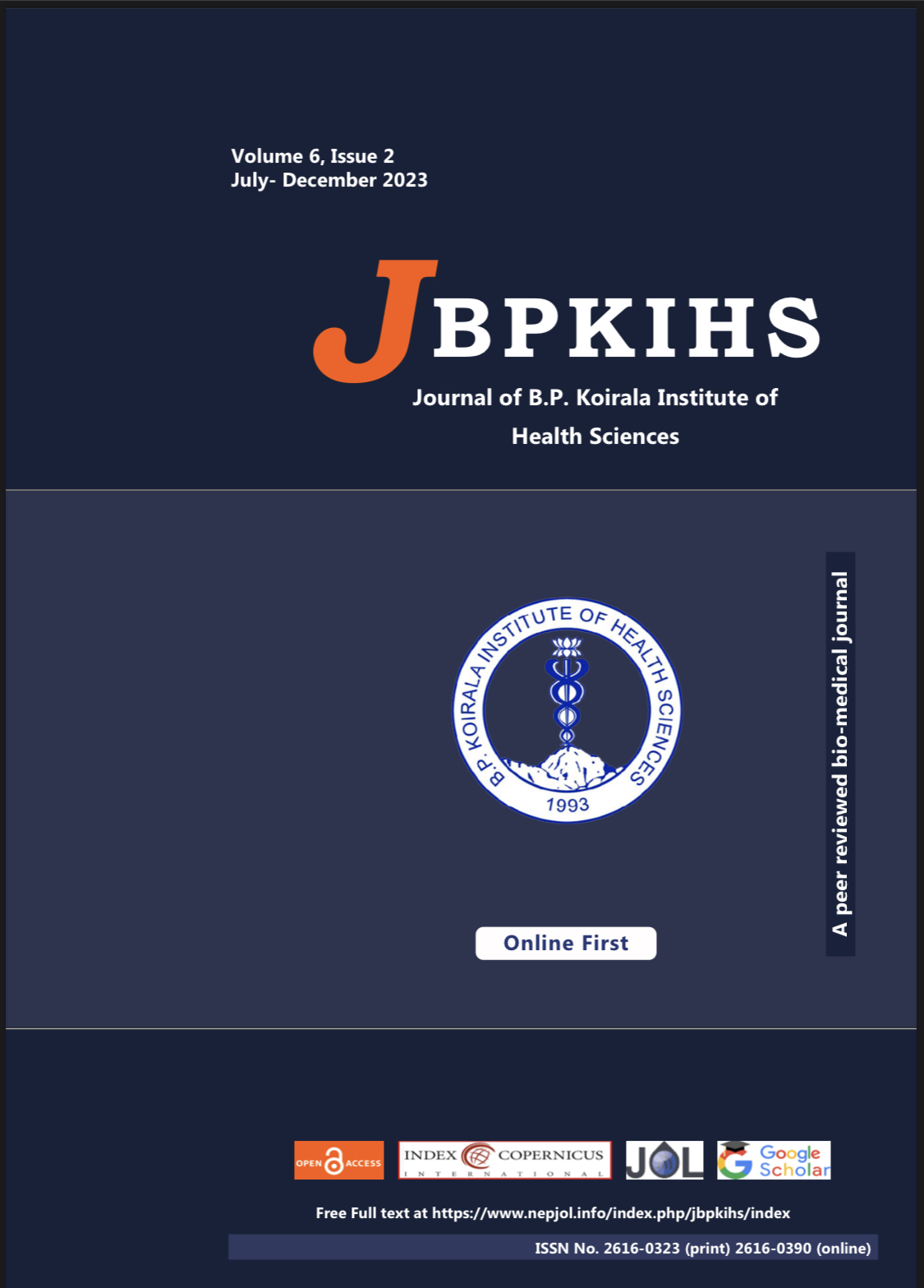 JBPKIHS Volume 6, Issue 2 (July- December 2023)