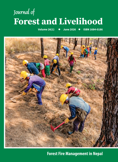 Community creating a fire line in a forest
