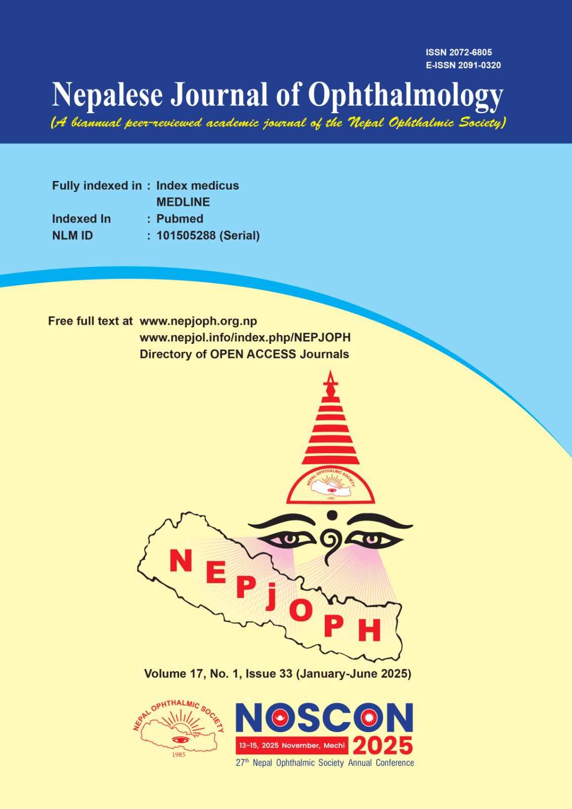 					View Nepalese Journal of Ophthalmology 2025; Volume 17 Number 1 Issue 33
				